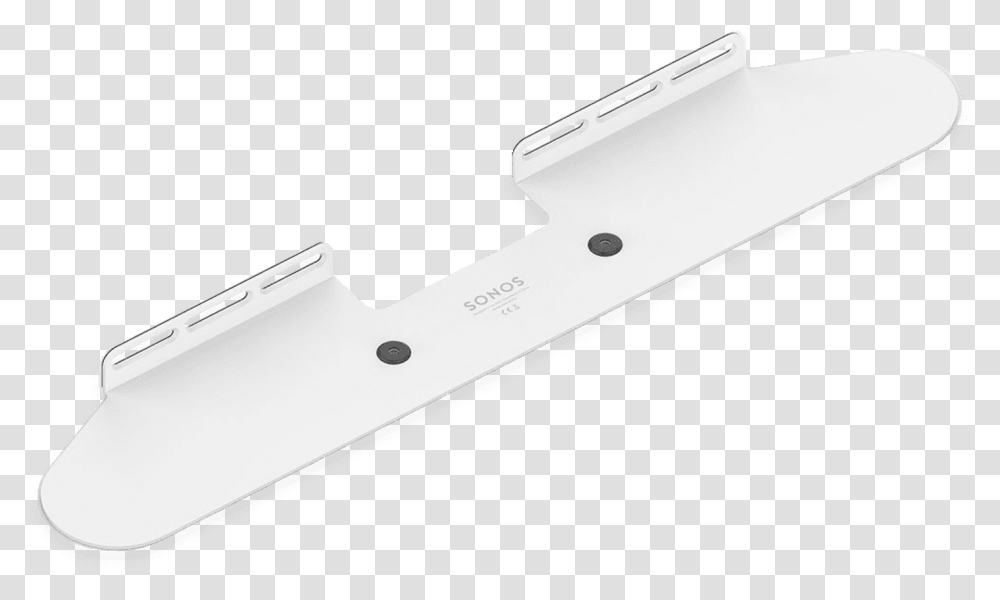 Sonos Beam Bracket Wht Beam Wall Bracket White Sonos Playbar Wall Mount, Weapon, Weaponry, Blade, Razor Transparent Png