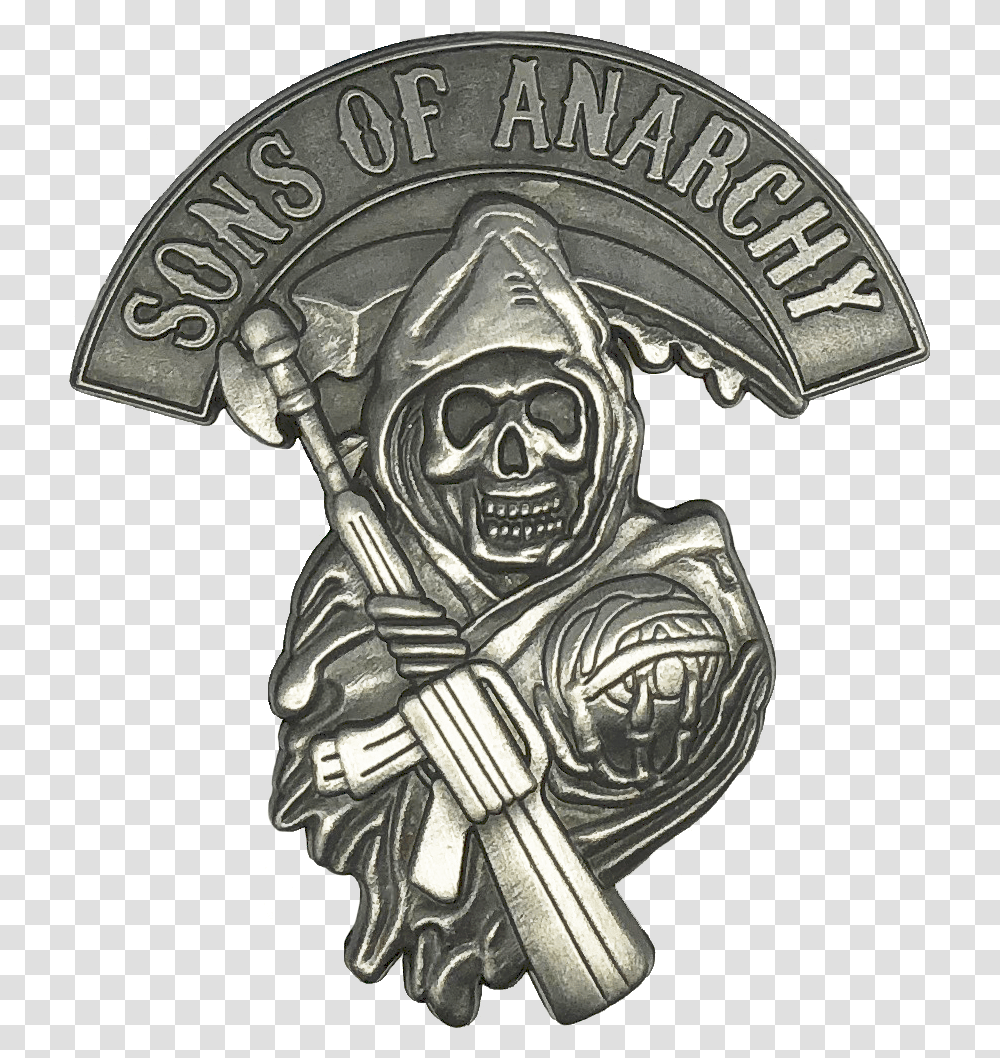 Sons Of Anarchy Badge, Logo, Trademark, Emblem Transparent Png