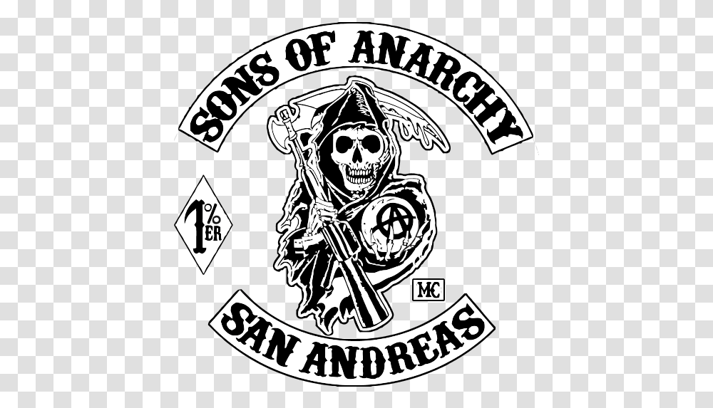 Sons Of Anarchy Club Gta Sons Of Anarchy Crew, Person, Human, Pirate, Symbol Transparent Png