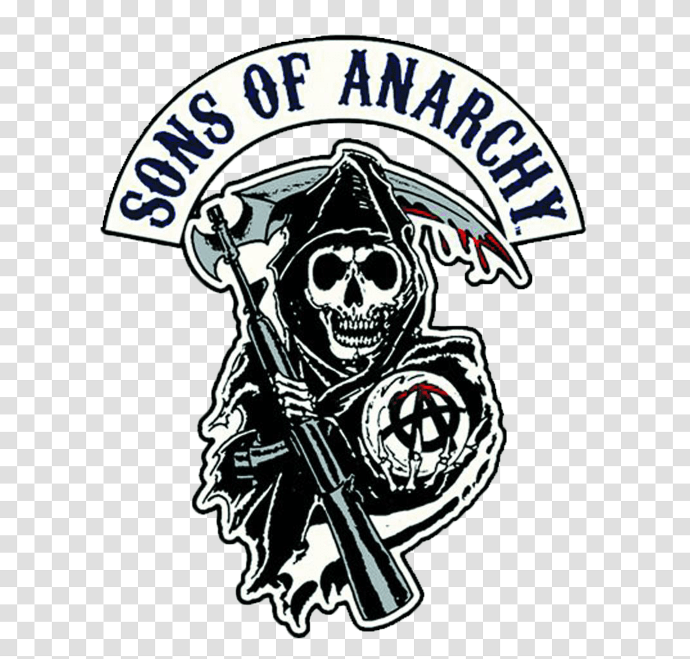 Sons Of Anarchy Logo Picture, Person, Human, Pirate Transparent Png