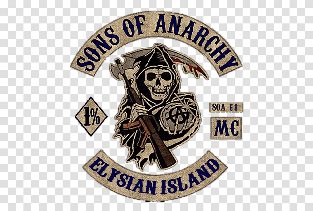 Sons Of Anarchy Logo Sons Of Anarchy Back, Trademark, Pirate, Rug Transparent Png