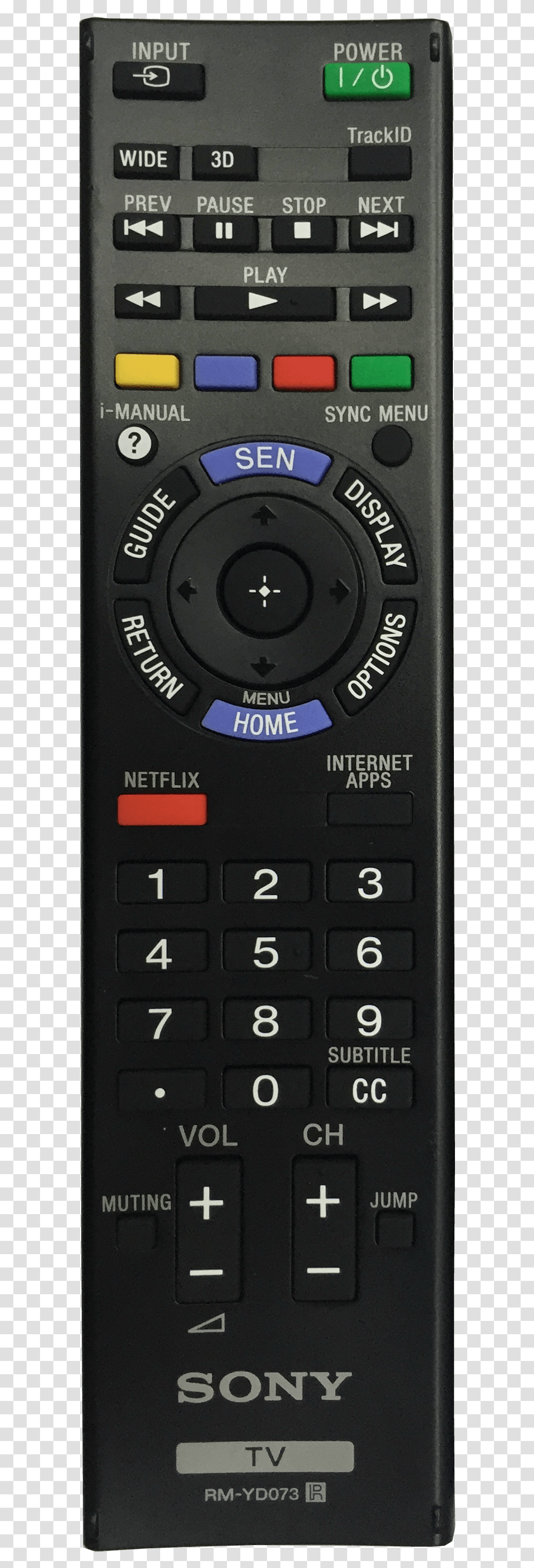 Sony 2015 Tv Remote, Electronics, Computer Keyboard, Computer Hardware, Remote Control Transparent Png