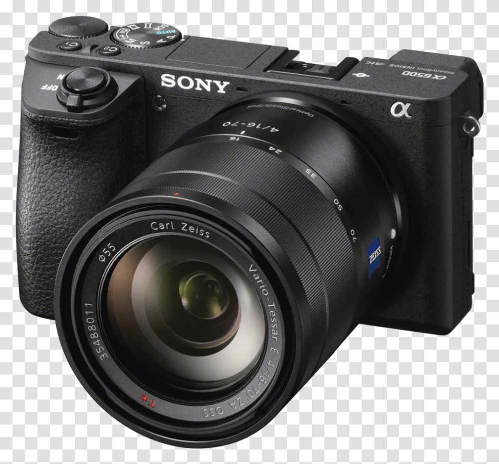 Sony A6500 4k, Camera, Electronics, Digital Camera Transparent Png