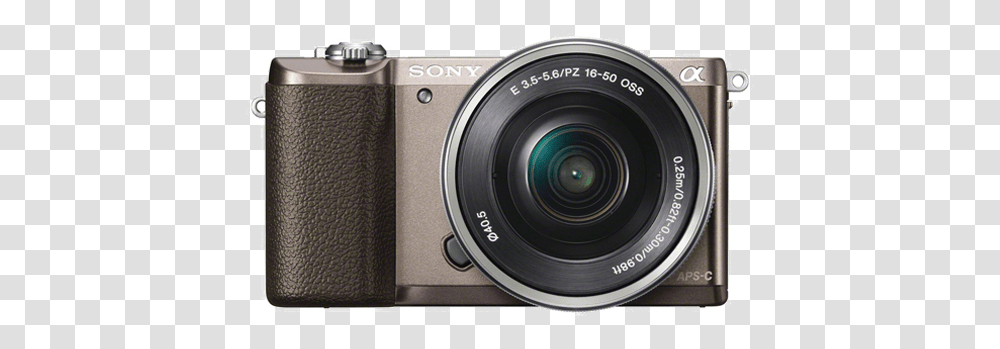Sony Alpha A5100 Brown, Camera, Electronics, Digital Camera Transparent Png