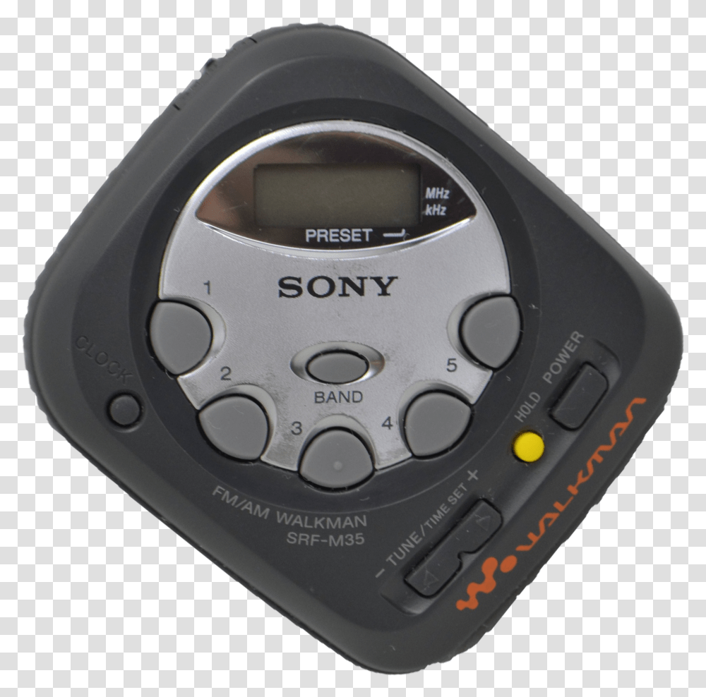 Sony Fmam Stereo Walkman Player Black Portable, Cd Player, Electronics, Wristwatch, Tape Player Transparent Png