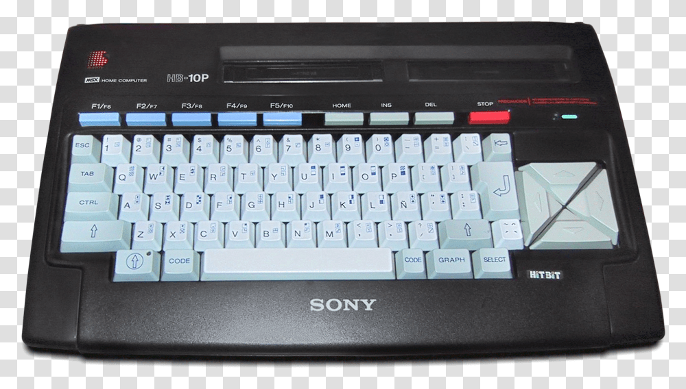 Sony Hitbit Hb 10p Msx Computer, Computer Keyboard, Computer Hardware, Electronics, Laptop Transparent Png