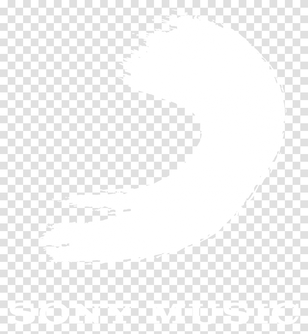Sony Music Logo White Sony Music Logo, Text, Animal, Bird, Silhouette Transparent Png