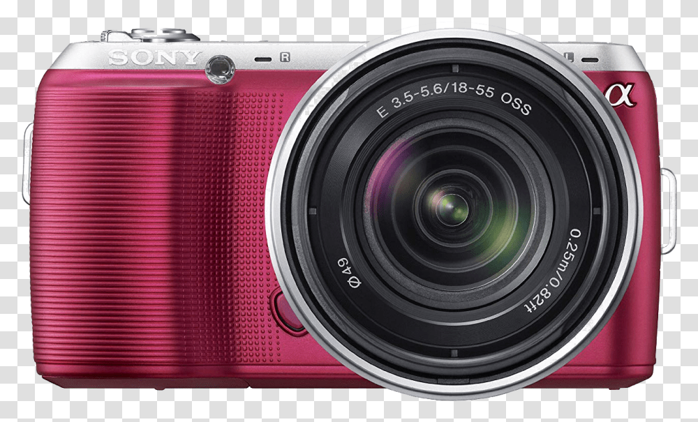 Sony Nex C3 Pink, Camera, Electronics, Digital Camera, Camera Lens Transparent Png