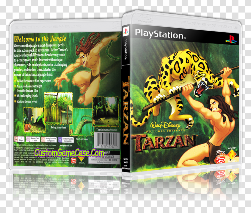 Sony Playstation 1 Psx Ps1 Disney Tarzan Complete Sony Playstation 1 1999, Advertisement, Poster, Flyer, Paper Transparent Png