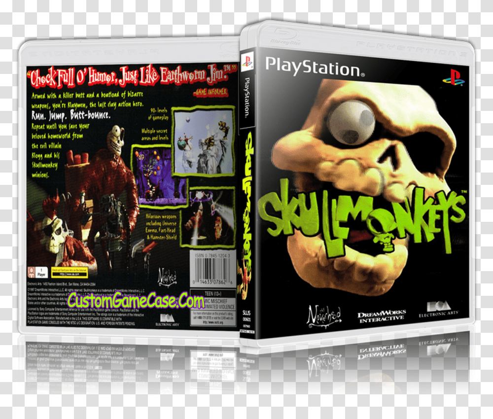 Sony Playstation 1 Psx Ps1 Skullmonkeys, Person, Human, Dvd, Disk Transparent Png