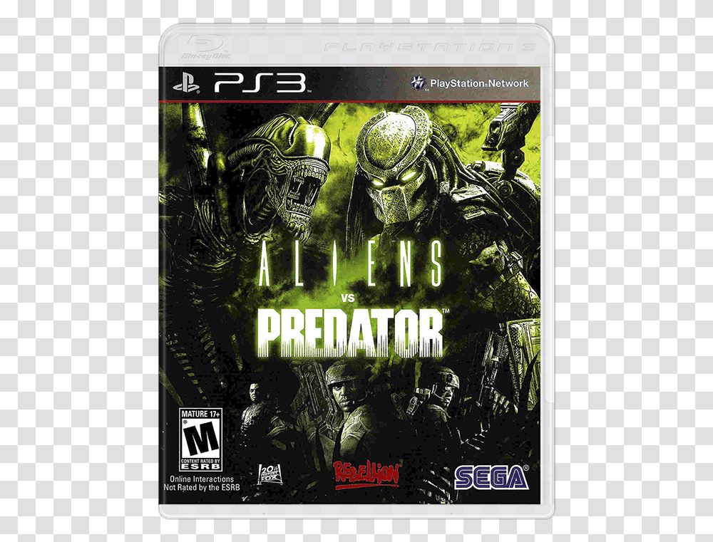 Sony Playstation 3 Disc Games 2d Box Pack Alien Vs Predator Play, Poster, Advertisement, Flyer, Paper Transparent Png