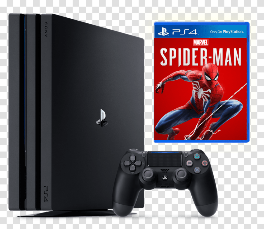 Sony Playstation 4 Pro 1tb Marvel's Spider Man Plejstejshen 4 Pro Chelovek Pauk, Video Gaming, Person, Human, Electronics Transparent Png
