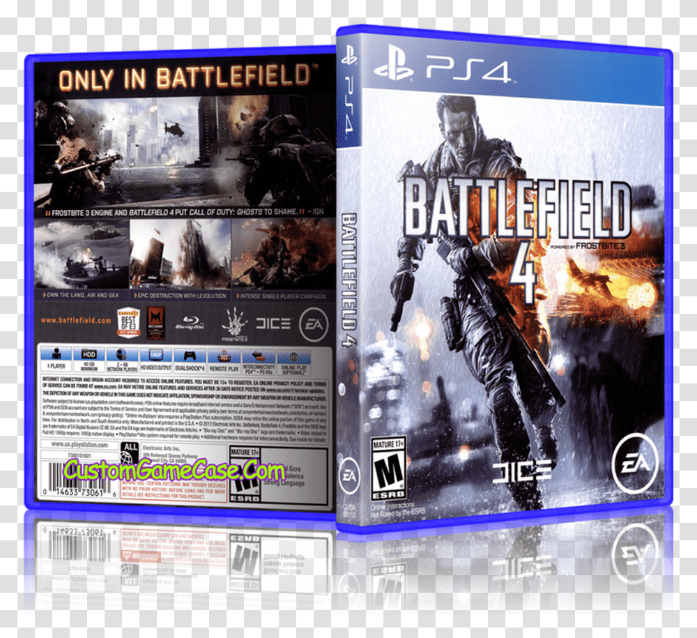 Sony Playstation 4 Ps4 Battlefield 4 Cover, Person, Human, Poster, Advertisement Transparent Png