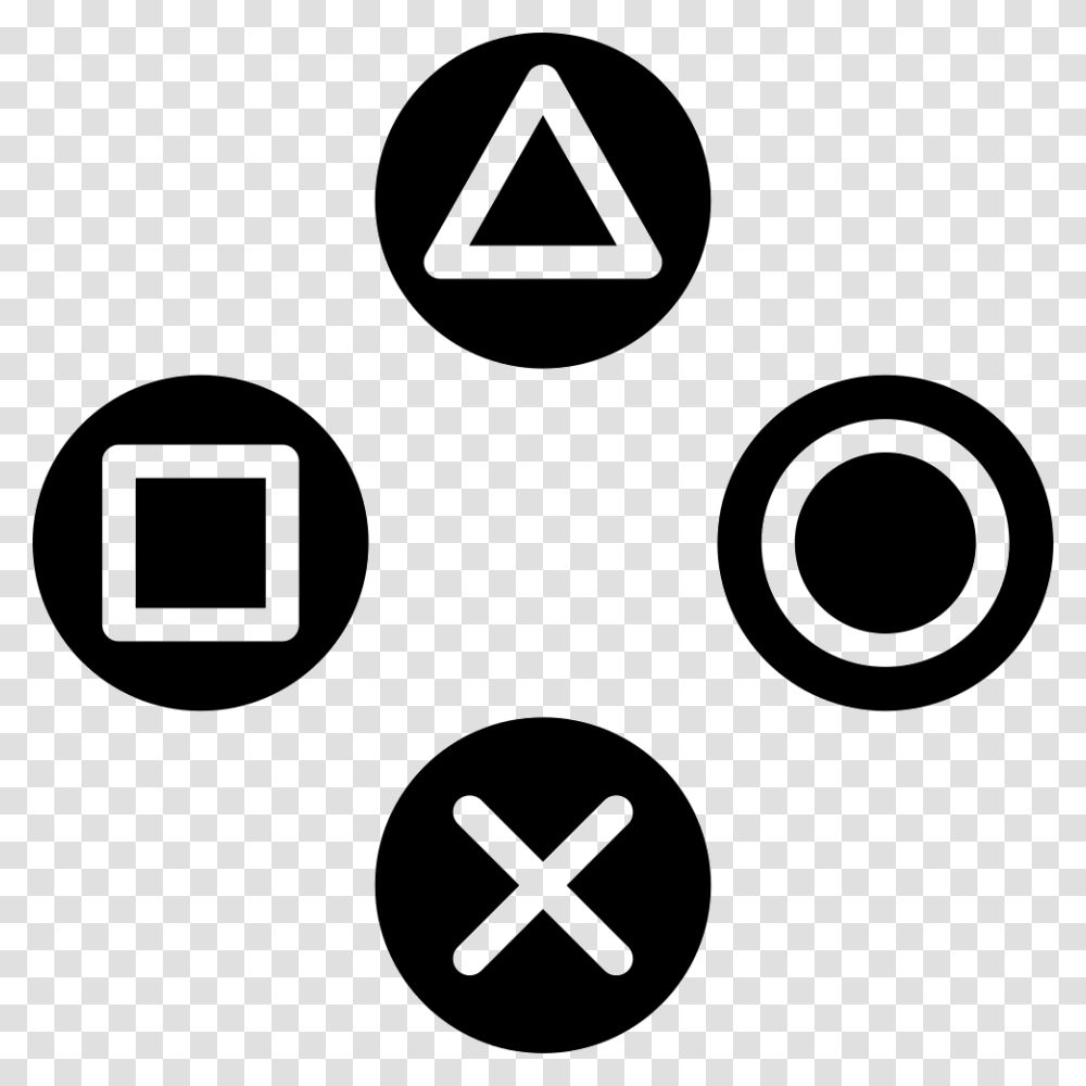 Sony Ps Games Buttons Playstation Controller Buttons, Stencil, Number Transparent Png