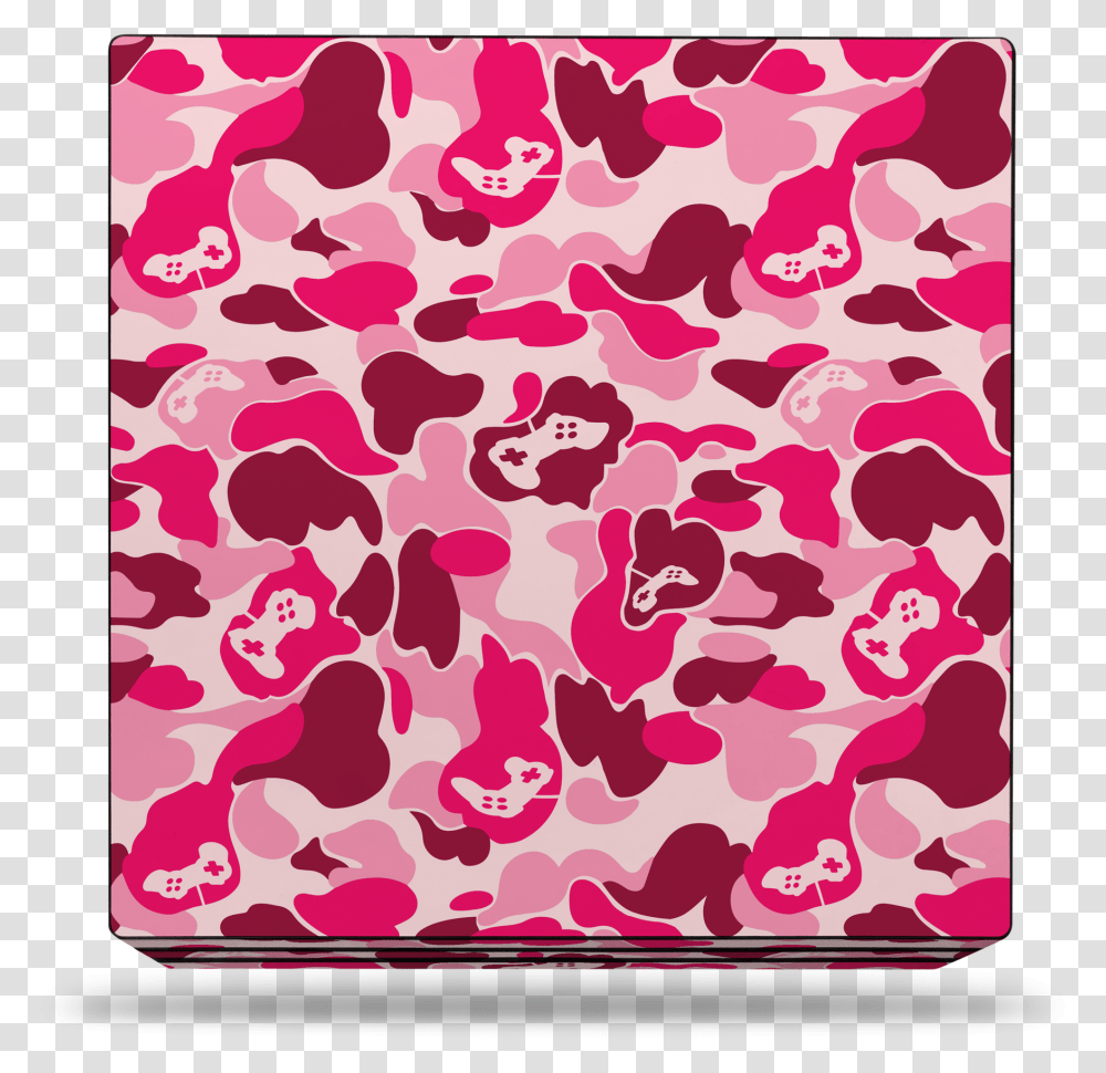 Sony Ps4 Pro Pink Game Camo SkinClass Lazyload Lazyload Bape Camo Blue, Rug, Pattern, Mousepad, Mat Transparent Png