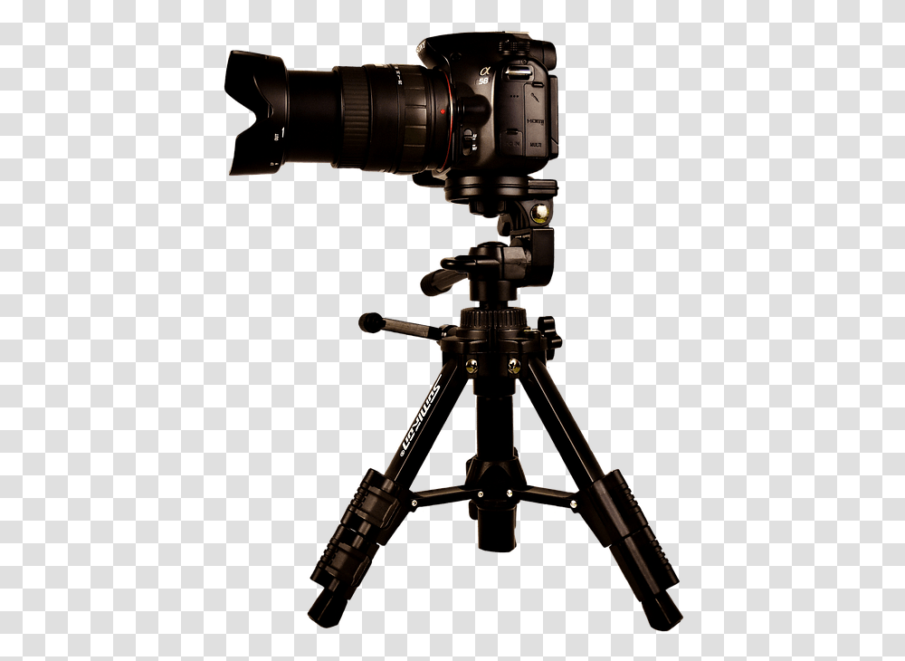 Sony Slt A58 Camera Sony Digital Camera Photography Camera On Tripod Clipart, Gun, Weapon, Weaponry, Electronics Transparent Png