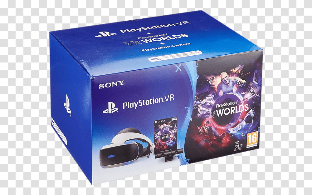 Sony Worlds Vr Ps4 Vr, Person, Human, Box, Disk Transparent Png