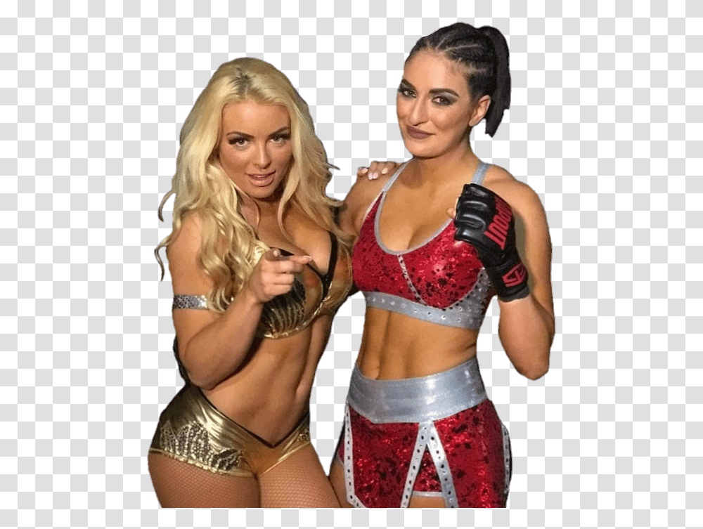 Sonya And Mandy Tag Team Champions, Person, Costume, Sport Transparent Png
