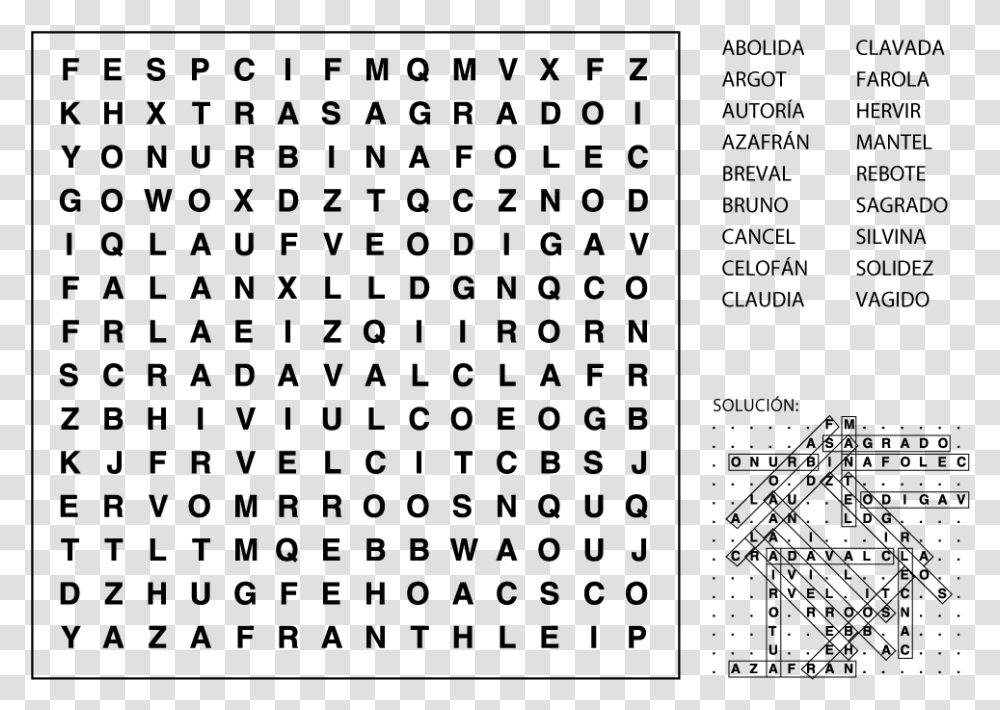 Sopa De Letras Outdoor Games Word Search, Gray, World Of Warcraft Transparent Png