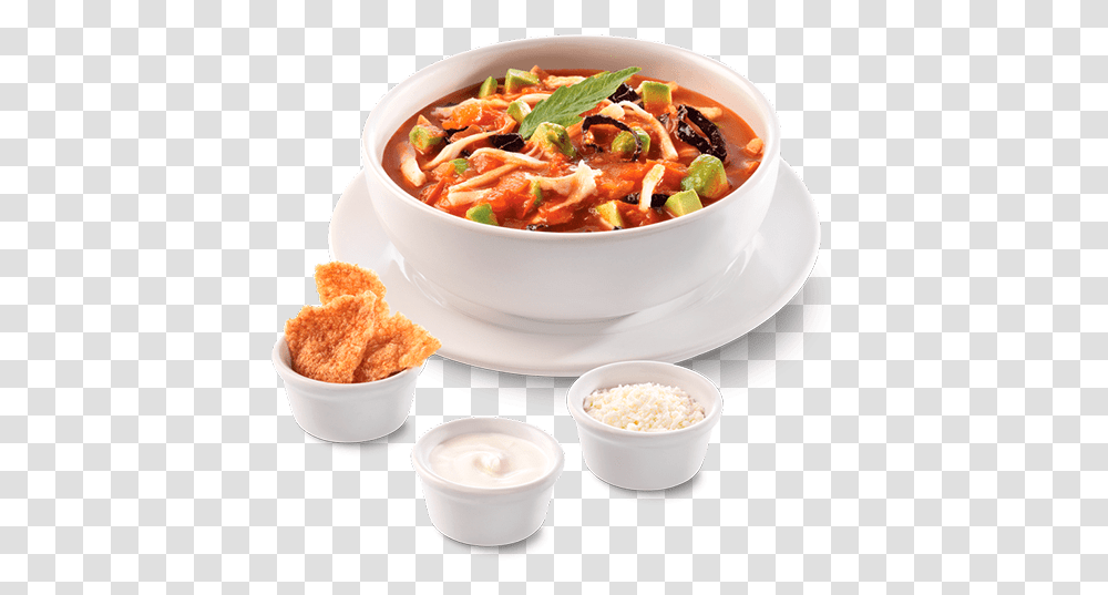 Sopa De Tortilla, Bowl, Dish, Meal, Food Transparent Png