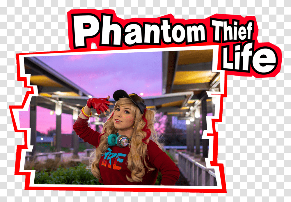 Sopheria Cosplay As Ann Takamaki From Persona 5 Dancing, Advertisement, Poster, Flyer, Paper Transparent Png