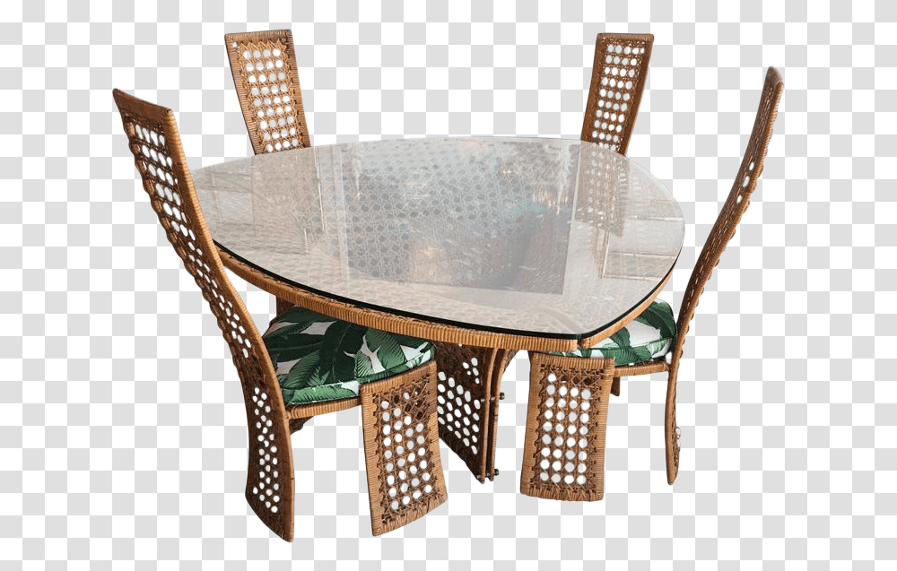 Sophisticated Danny Ho Fong Rattan Amp Wicker Dining Dining Room, Furniture, Table, Tabletop, Dining Table Transparent Png