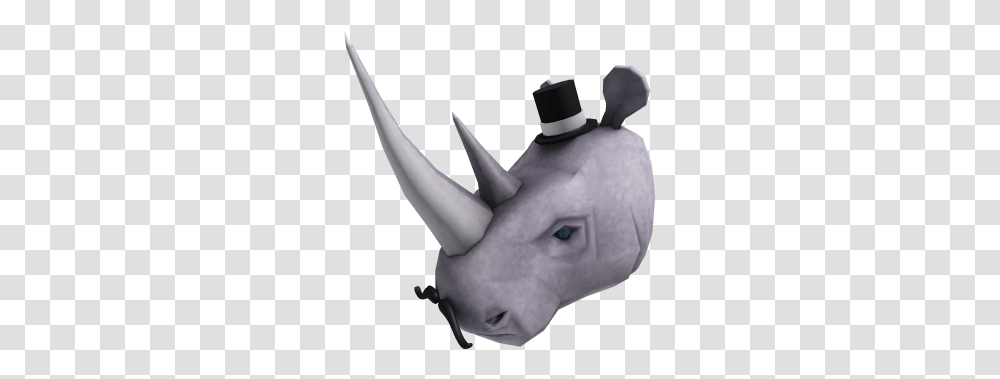 Sophisticated Rhino Roblox Black Rhinoceros, Person, Can, Tin, Stencil Transparent Png