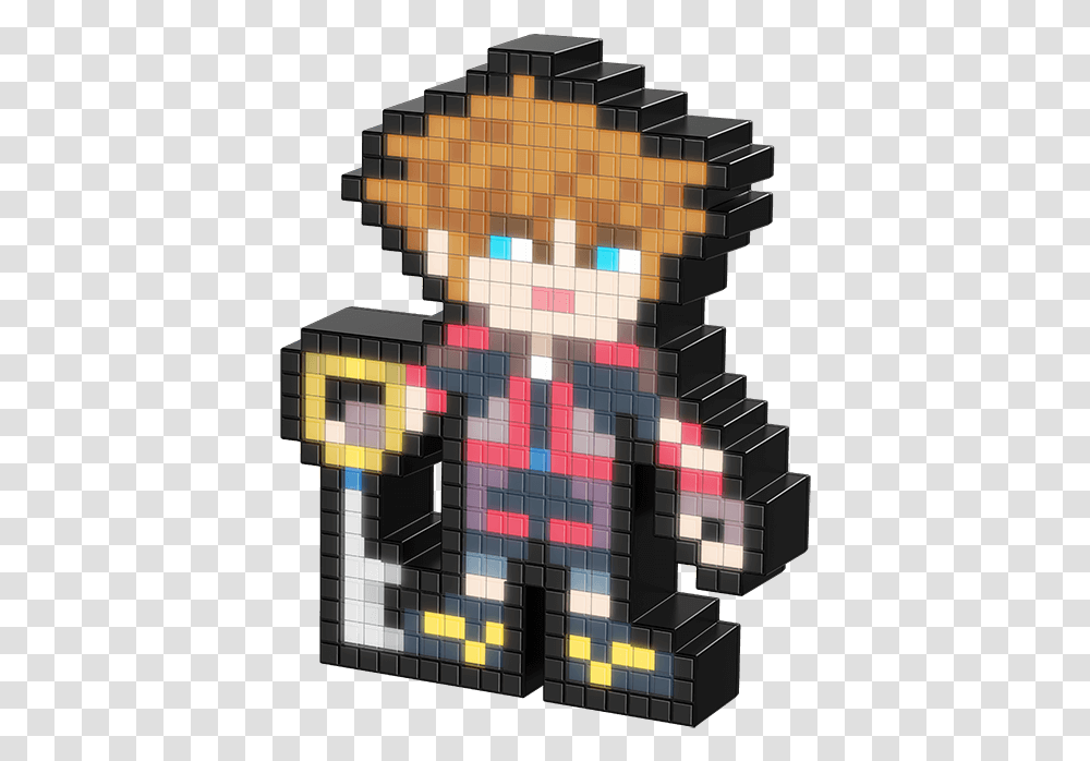 Sora 49 Kingdom Hearts Kingdom Hearts Pixel Pals, Minecraft, Game, Pattern, Graphics Transparent Png