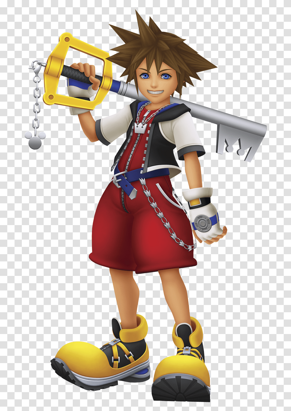 Sora Kingdom Hearts 1 Outfit, Toy, Person, Human, Doll Transparent Png
