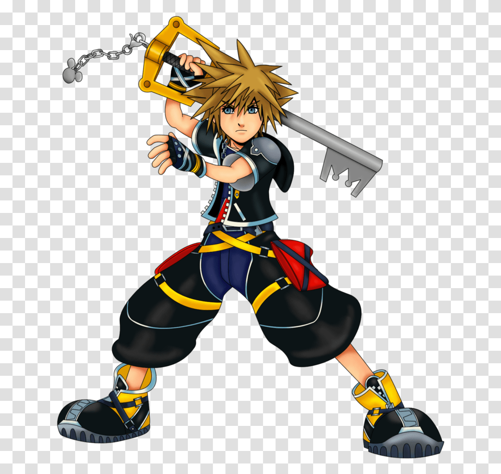Sora Kingdom Hearts Kingdom Hearts Sora With Keyblade, Person, Human, Clothing, Apparel Transparent Png