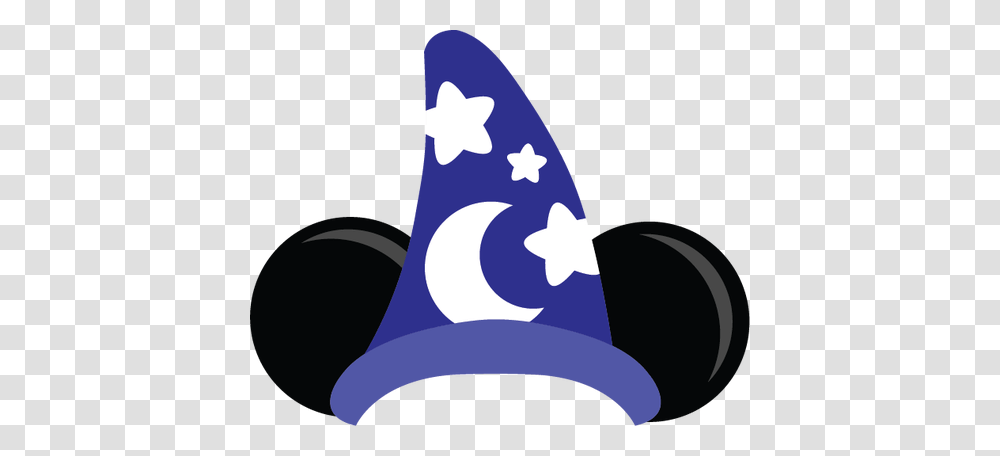 Sorcerer Mickey Hat With Ears Disney Cricut, Apparel, Party Hat, Cylinder Transparent Png