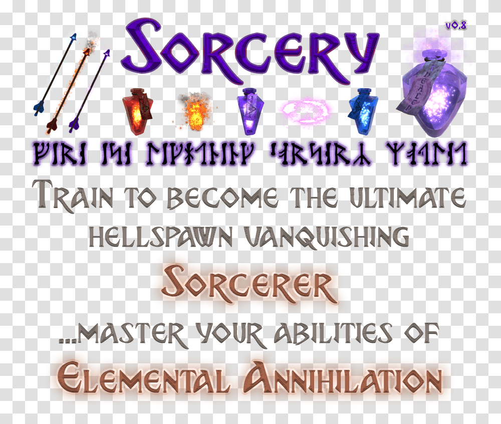 Sorcery Header V08 Poster, Advertisement, Label, Flyer Transparent Png