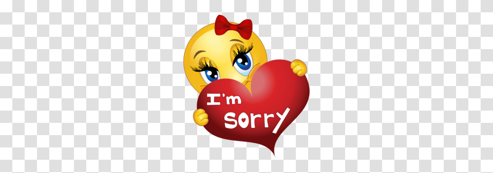 Sorry Girl Smiley Emoticon Clipart, Heart, Food Transparent Png