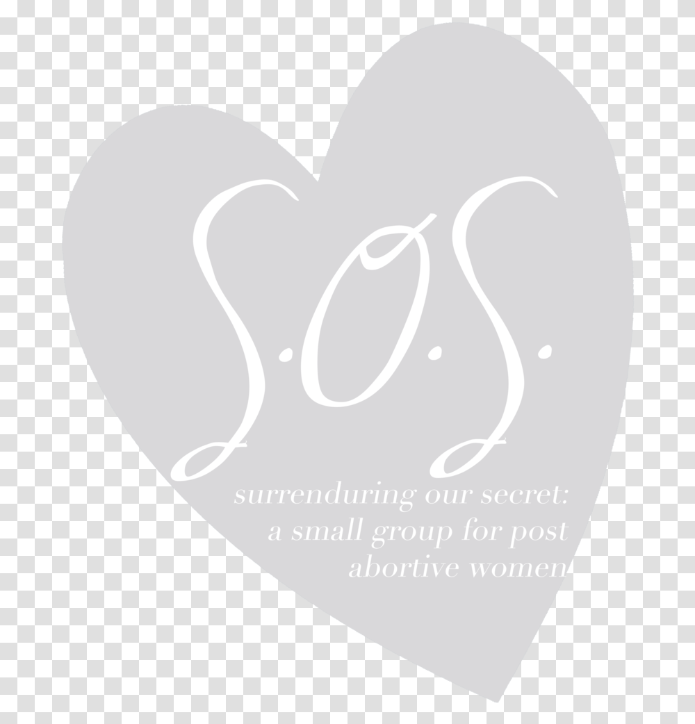 Sos Logo Heart, Cushion, Plectrum Transparent Png