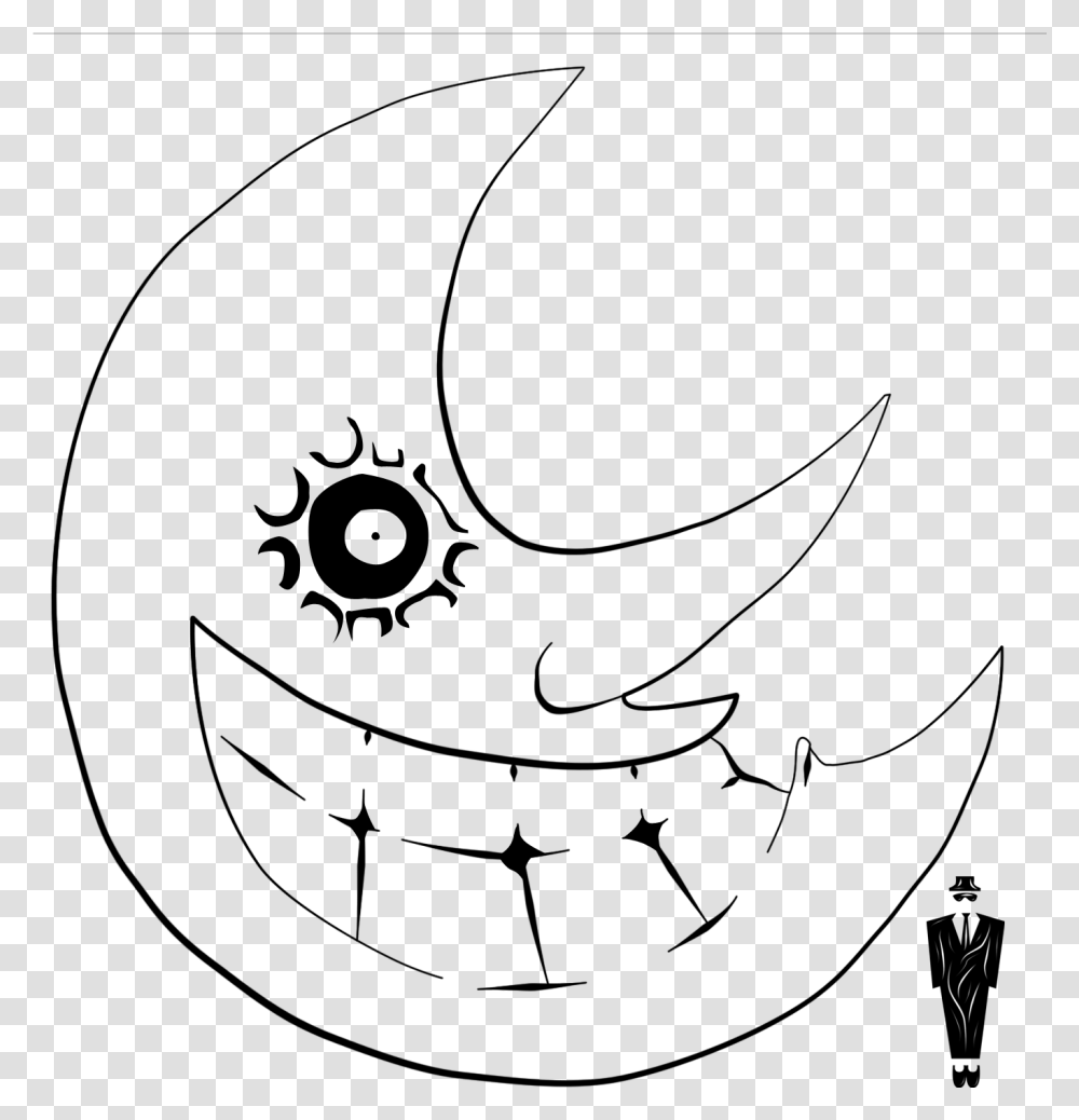 Soul Eater Moon Lineart Soul Eater Moon Vector, Outdoors, Nature, Gray Transparent Png