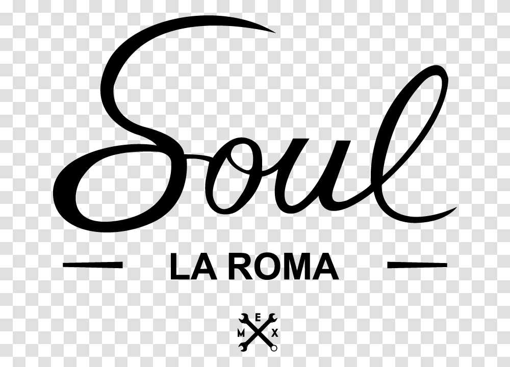 Soul La Roma Calligraphy, Word, Alphabet, Label Transparent Png