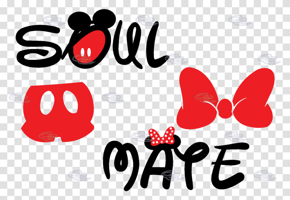 Soul Mate Mickey Mouse Pants Minnie Mouse Bow Mickey Mouse Soul Mate, Cushion, Alphabet, Sunglasses Transparent Png