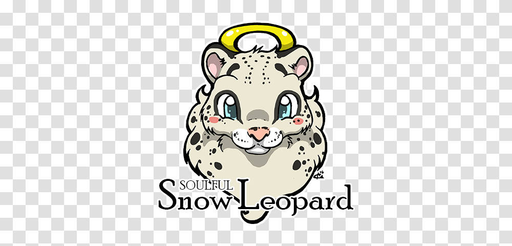 Soulful Snow Leopard Dark Bunny Sauces, Poster, Advertisement, Label Transparent Png