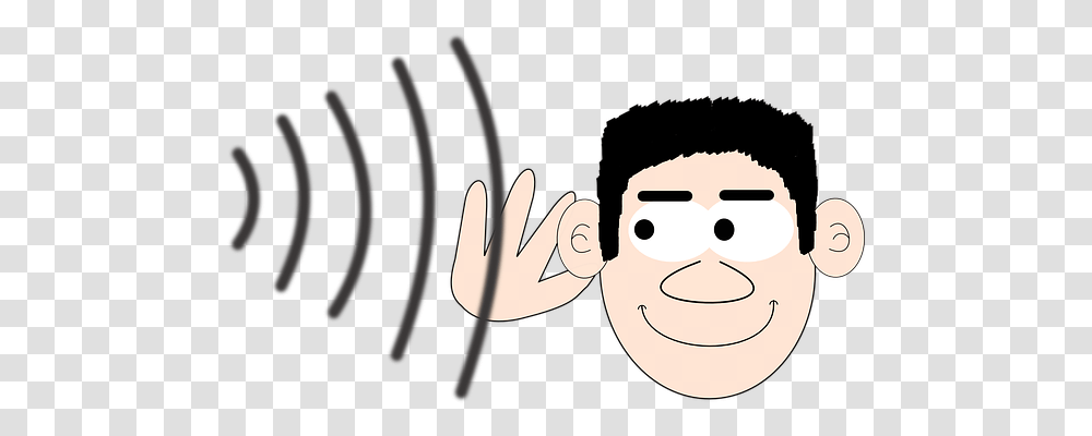 Sound Person, Face, Head, Drawing Transparent Png
