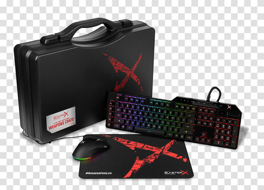 Sound Blaster X Weapon Crate, Computer Keyboard, Computer Hardware, Electronics, Mousepad Transparent Png