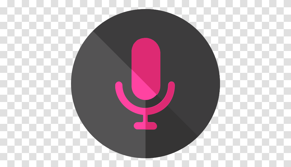 Sound Microphone Radio Technology Voice Recorder Round Icon, Symbol, Text, Logo, Trademark Transparent Png
