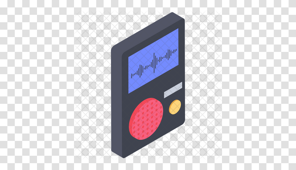 Sound Recorder Icon Electronics, Text, Label, Road Sign, Symbol Transparent Png