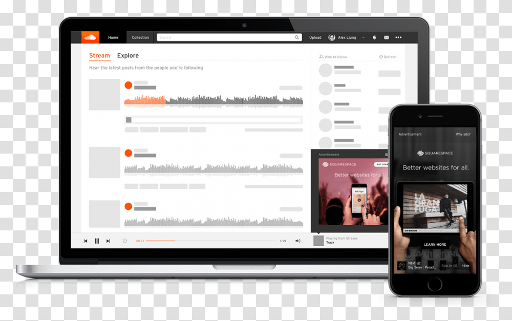 Soundcloud Audio Southern Cross Austereo Portable Network Graphics, Mobile Phone, Electronics, Cell Phone, Person Transparent Png