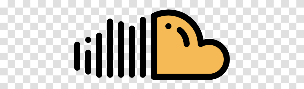 Soundcloud Free Social Media Icons Icon Yellow Soundcloud, Logo, Symbol, Trademark, Bag Transparent Png