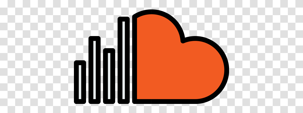 Soundcloud Logo Icon Of Colored Outline Style Available In Icon, Text, Heart, Label, Alphabet Transparent Png