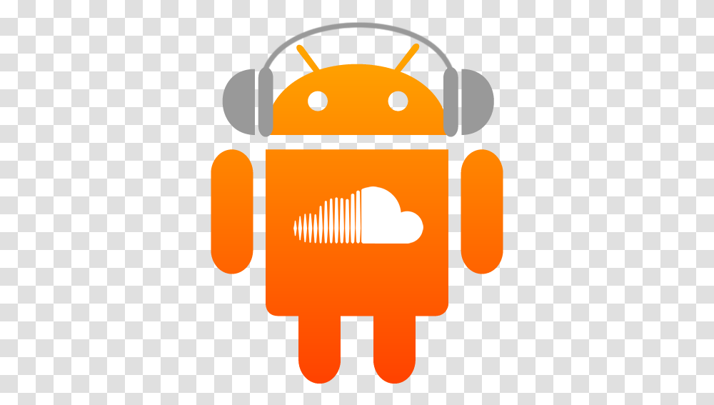 Soundcloud Logo Thissongslapscom Electronic Dance Music Android Logo, Robot, Label, Text Transparent Png