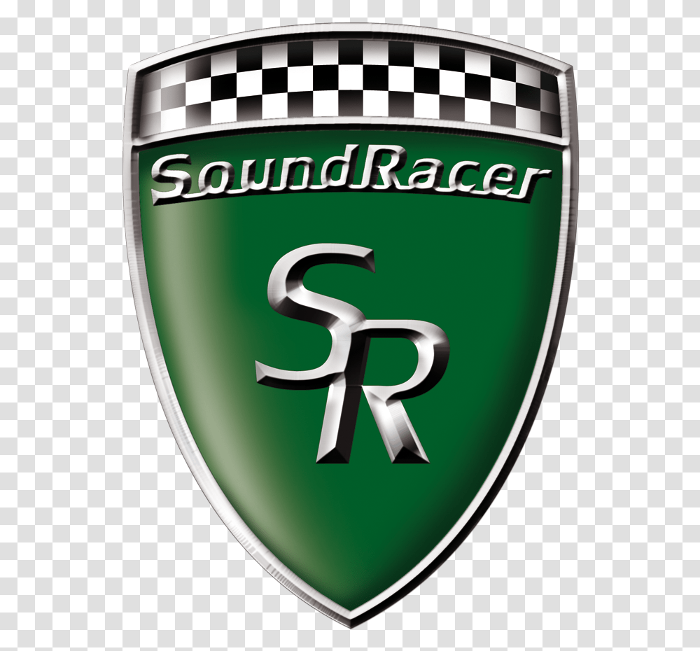Soundracer Sr Logo, Symbol, Trademark, Armor, Badge Transparent Png