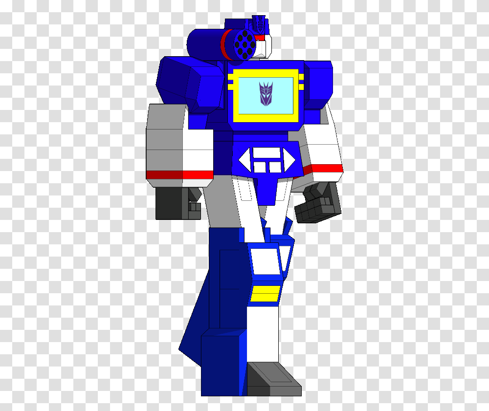 Soundwave - Walking Transformers Retro Pixel Art Soundwave Transformer Light Punch, Graphics, Minecraft, Robot, Pac Man Transparent Png
