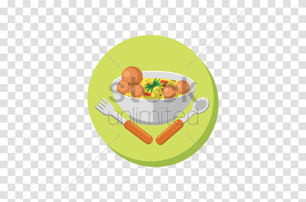 Soup And Meat Balls Vector Image, Bowl, Plant, Food, Meal Transparent Png