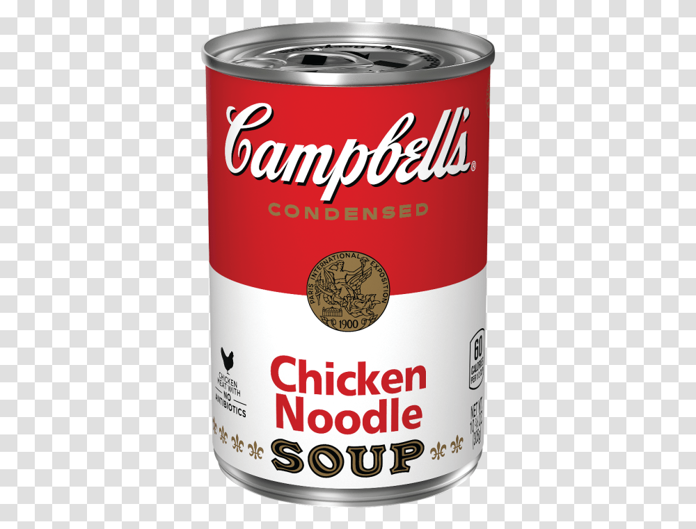 Soup Can Campbell's Chicken Noodle Soup, Tin, Spray Can, Aluminium, Soda Transparent Png
